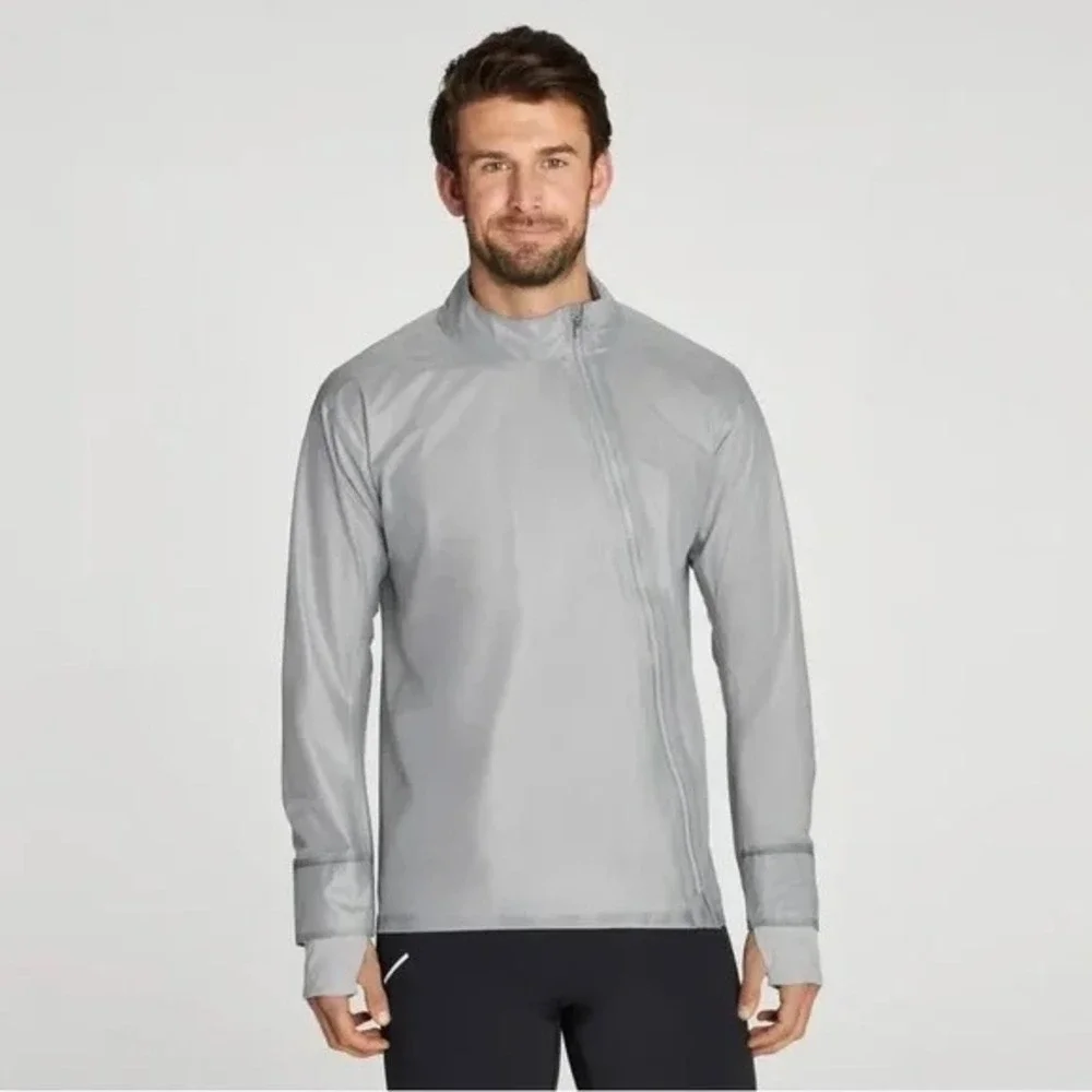 HOKA ONE ONE Performance Shield Jacket XS‎ Gray Running Lightweight NWT
